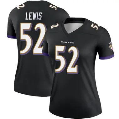 Women's Ray Lewis Baltimore Ravens Jersey - Legend Black Plus Size