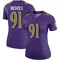 Women's Rayshad Nichols Baltimore Ravens Color Rush Jersey - Legend Purple Plus Size