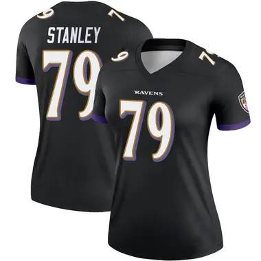 Women's Ronnie Stanley Baltimore Ravens Jersey - Legend Black Plus Size