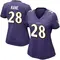 Women's Sanoussi Kane Baltimore Ravens Team Color Vapor Untouchable Jersey - Limited Purple