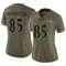 Women's Scotty Washington Baltimore Ravens 2022 Salute To Service Jersey - Limited Olive