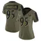 Women's Tavius Robinson Baltimore Ravens 2021 Salute To Service Jersey - Limited Olive