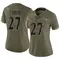 Women's T.J. Tampa Baltimore Ravens 2022 Salute To Service Jersey - Limited Olive