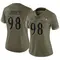 Women's Travis Jones Baltimore Ravens 2022 Salute To Service Jersey - Limited Olive