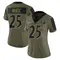 Women's Tre'Davious White Baltimore Ravens 2021 Salute To Service Jersey - Limited Olive