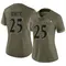 Women's Tre'Davious White Baltimore Ravens 2022 Salute To Service Jersey - Limited Olive