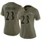 Women's Trenton Simpson Baltimore Ravens 2022 Salute To Service Jersey - Limited Olive