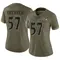 Women's William Kwenkeu Baltimore Ravens 2022 Salute To Service Jersey - Limited Olive