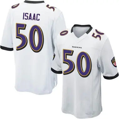 Youth Adisa Isaac Baltimore Ravens Jersey - Game White