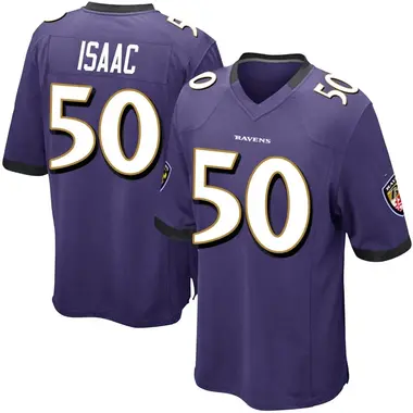 Youth Adisa Isaac Baltimore Ravens Team Color Jersey - Game Purple