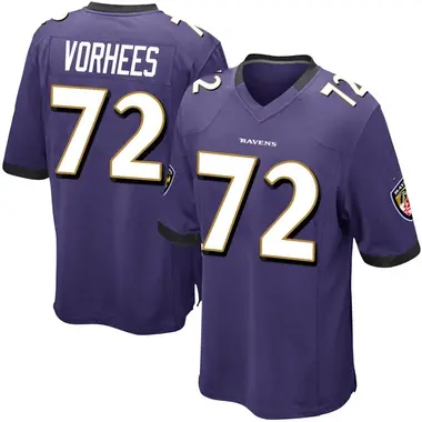 Youth Andrew Vorhees Baltimore Ravens Team Color Jersey - Game Purple