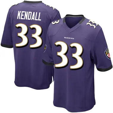 Youth Anthony Kendall Baltimore Ravens Team Color Jersey - Game Purple