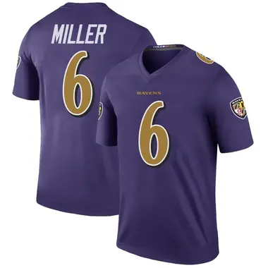 Youth Anthony Miller Baltimore Ravens Color Rush Jersey - Legend Purple