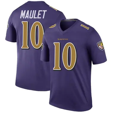 Youth Arthur Maulet Baltimore Ravens Color Rush Jersey - Legend Purple