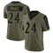 Youth Beau Brade Baltimore Ravens 2021 Salute To Service Jersey - Limited Olive