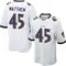 Youth Christian Matthew Baltimore Ravens Jersey - Game White