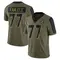 Youth Daniel Faalele Baltimore Ravens 2021 Salute To Service Jersey - Limited Olive