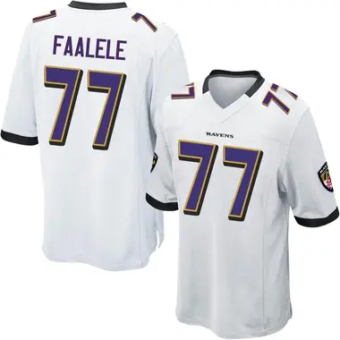 Youth Daniel Faalele Baltimore Ravens Jersey - Game White