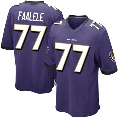 Youth Daniel Faalele Baltimore Ravens Team Color Jersey - Game Purple