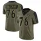 Youth Darrian Dalcourt Baltimore Ravens 2021 Salute To Service Jersey - Limited Olive