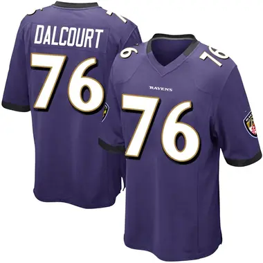 Youth Darrian Dalcourt Baltimore Ravens Team Color Jersey - Game Purple