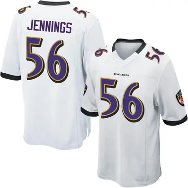 Youth Deion Jennings Baltimore Ravens Jersey - Game White