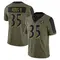 Youth Desmond King II Baltimore Ravens 2021 Salute To Service Jersey - Limited Olive