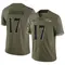 Youth Josh Johnson Baltimore Ravens 2022 Salute To Service Jersey - Limited Olive