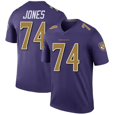 Youth Josh Jones Baltimore Ravens Color Rush Jersey - Legend Purple