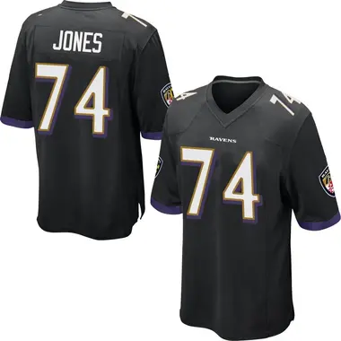 Youth Josh Jones Baltimore Ravens Jersey - Game Black