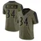 Youth Keaton Mitchell Baltimore Ravens 2021 Salute To Service Jersey - Limited Olive