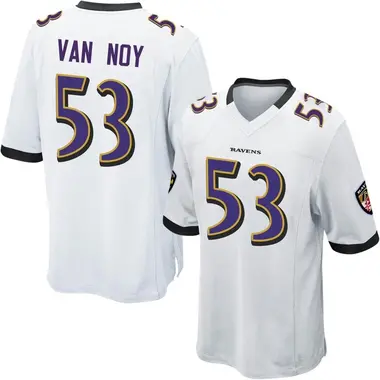 Youth Kyle Van Noy Baltimore Ravens Jersey - Game White