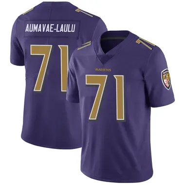 Youth Malaesala Aumavae-Laulu Baltimore Ravens Color Rush Vapor Untouchable Jersey - Limited Purple