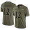 Youth Malik Cunningham Baltimore Ravens 2022 Salute To Service Jersey - Limited Olive