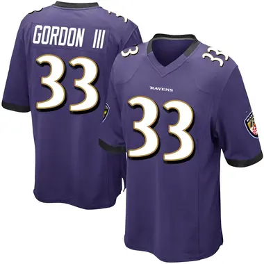 Youth Melvin Gordon III Baltimore Ravens Team Color Jersey - Game Purple