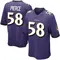 Youth Michael Pierce Baltimore Ravens Team Color Jersey - Game Purple