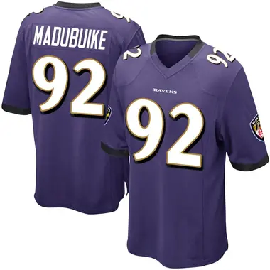 Youth Nnamdi Madubuike Baltimore Ravens Team Color Jersey - Game Purple