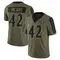 Youth Patrick Ricard Baltimore Ravens 2021 Salute To Service Jersey - Limited Olive