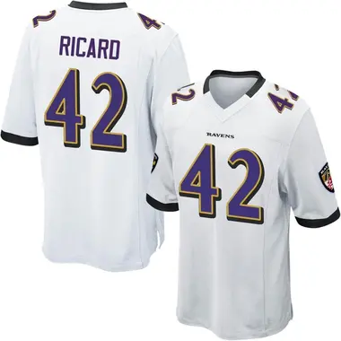 Youth Patrick Ricard Baltimore Ravens Jersey - Game White