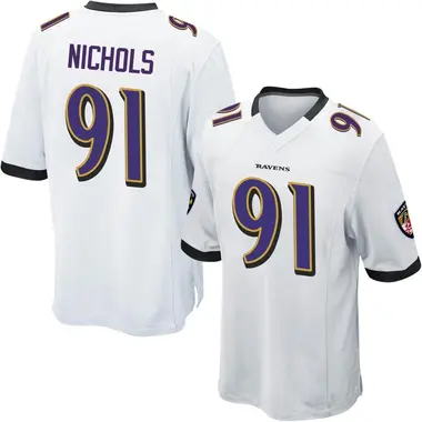 Youth Rayshad Nichols Baltimore Ravens Jersey - Game White