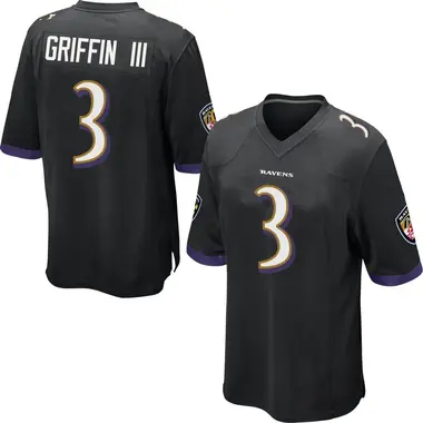 Youth Robert Griffin III Baltimore Ravens Jersey - Game Black