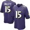 Youth Ryan Mallett Baltimore Ravens Team Color Jersey - Game Purple