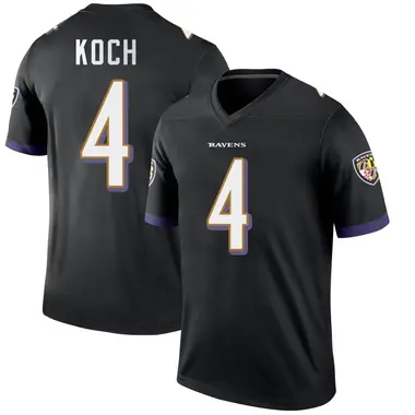 Youth Sam Koch Baltimore Ravens Jersey - Legend Black