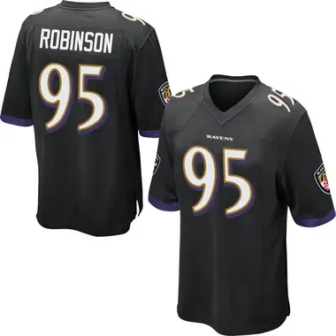 Youth Tavius Robinson Baltimore Ravens Jersey - Game Black