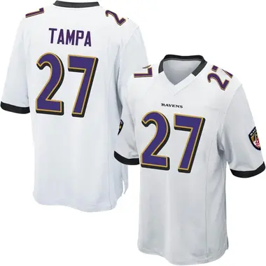 Youth T.J. Tampa Baltimore Ravens Jersey - Game White