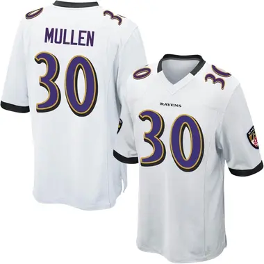 Youth Trayvon Mullen Baltimore Ravens Jersey - Game White