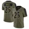 Youth Tre'Davious White Baltimore Ravens 2021 Salute To Service Jersey - Limited Olive