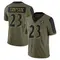 Youth Trenton Simpson Baltimore Ravens 2021 Salute To Service Jersey - Limited Olive