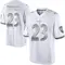 Youth Trenton Simpson Baltimore Ravens Platinum Jersey - Limited White