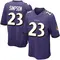 Youth Trenton Simpson Baltimore Ravens Team Color Jersey - Game Purple